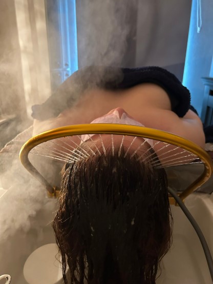 japanese head spa with steam