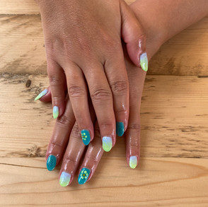 image of the painted nails